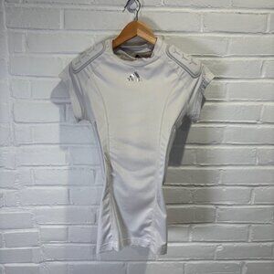 Adidas Climacool White 5 Padded Compression Football Shirt Men's Small
